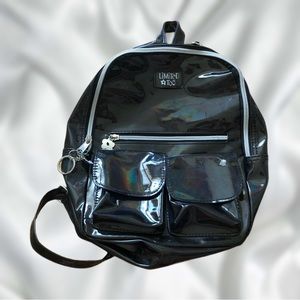Vintage Y2K Holographic Black Limited Too 🌸 Small Backpack